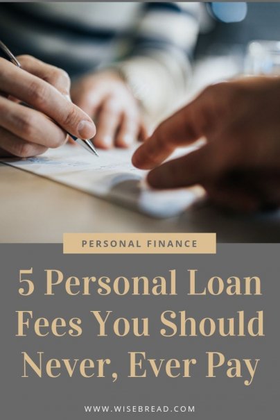 Are you thinking about taking a personal loan? Whether you need to borrow money to pay for a home repair, a new car, or your kids braces, there are times it might be necessary. Don’t make it expensive for yourself, check out our tips on what fees you should try to avoid! | #personalfinance #loan #moneytips